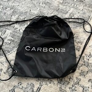 Carbon38 Black Drawstring Backpack